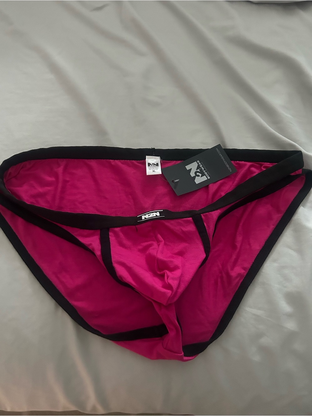 Mens N2N new studio grove bikini briefs with pouch.